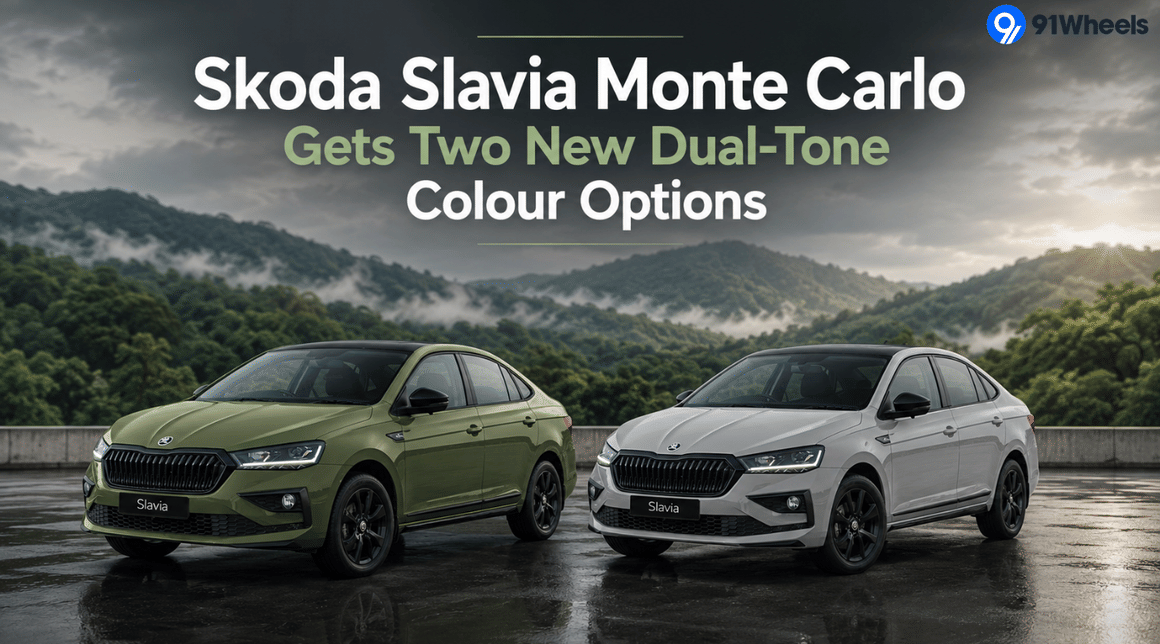Skoda Slavia Monte Carlo Gets Two New Dual-Tone Colour Options